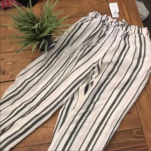 Cute drawstring pants. Black/white. Size Small.